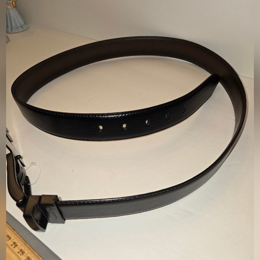London Fog Men's 38 Black/Brown Reversible Belt NEW
